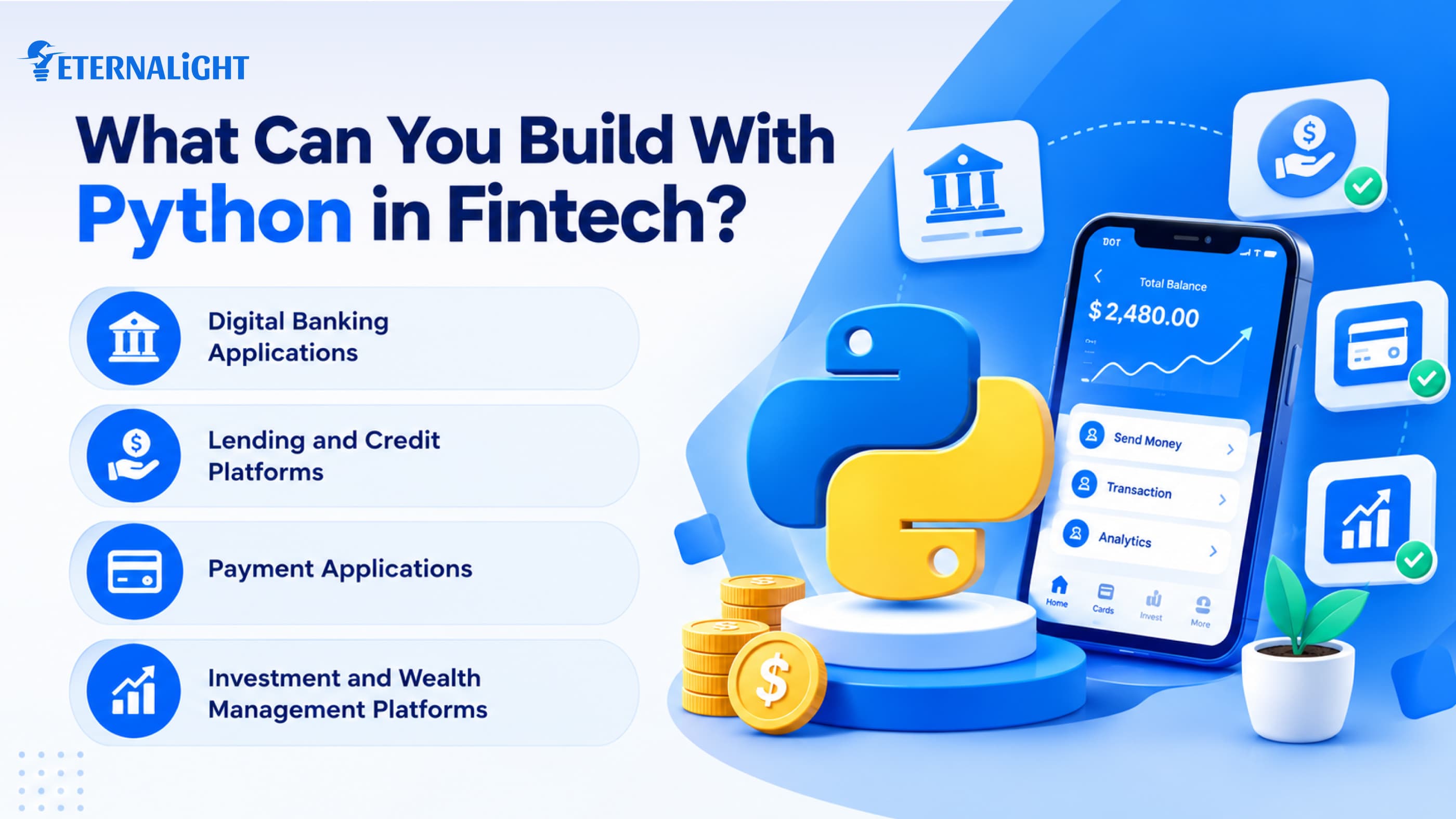 What Can You Build With Python in Fintech Image| Eternalight